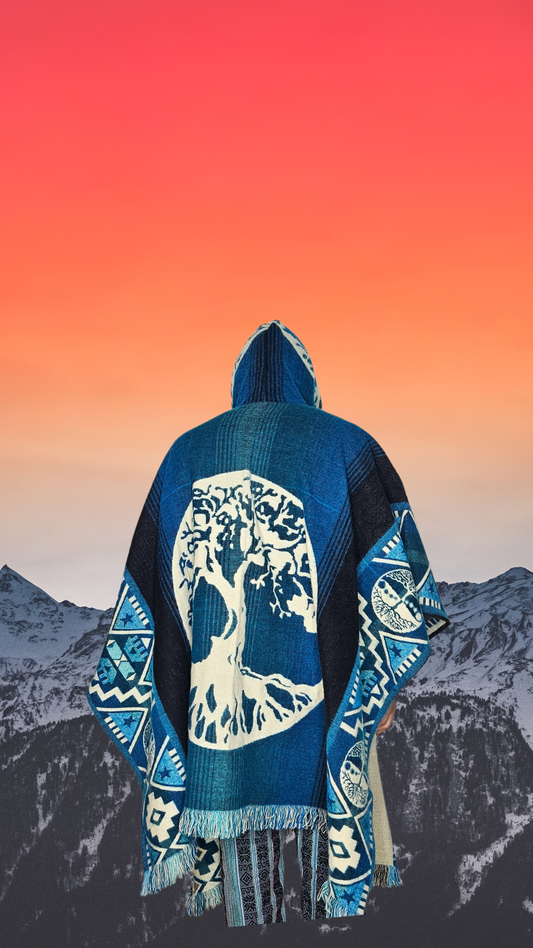 Tree of Life Unique Andean Poncho Unisex